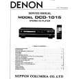 DENON DCD1015 Manual de Servicio