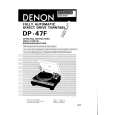 DENON DP-47F Manual de Usuario
